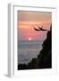 Acapulco Cliff Divers at Sunset-Thom Lang-Framed Premium Photographic Print