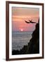 Acapulco Cliff Divers at Sunset-Thom Lang-Framed Photographic Print