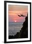 Acapulco Cliff Divers at Sunset-Thom Lang-Framed Photographic Print