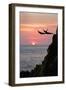 Acapulco Cliff Divers at Sunset-Thom Lang-Framed Photographic Print