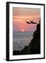 Acapulco Cliff Divers at Sunset-Thom Lang-Framed Photographic Print