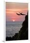 Acapulco Cliff Divers at Sunset-Thom Lang-Framed Photographic Print