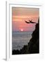 Acapulco Cliff Divers at Sunset-Thom Lang-Framed Photographic Print