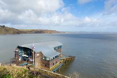 RNLI Lifeboat Station House Tenby Coast Pembrokeshire Wales UK-acceleratorhams-Photographic Print