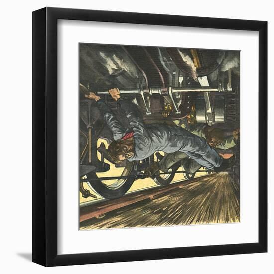 Accident Averted-null-Framed Art Print