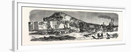 Accident Happened on the Versailles Railway (Left Bank), September 9, 1855, France.-null-Framed Premium Giclee Print
