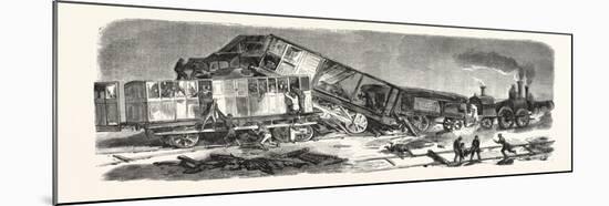 Accident Happened on the Versailles Railway (Left Bank), September 9, 1855, France.-null-Mounted Giclee Print