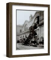 Accident of Montparnasse Station-null-Framed Art Print