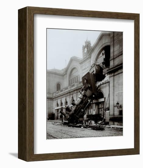 Accident of Montparnasse Station-null-Framed Art Print