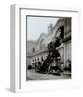 Accident of Montparnasse Station-null-Framed Art Print