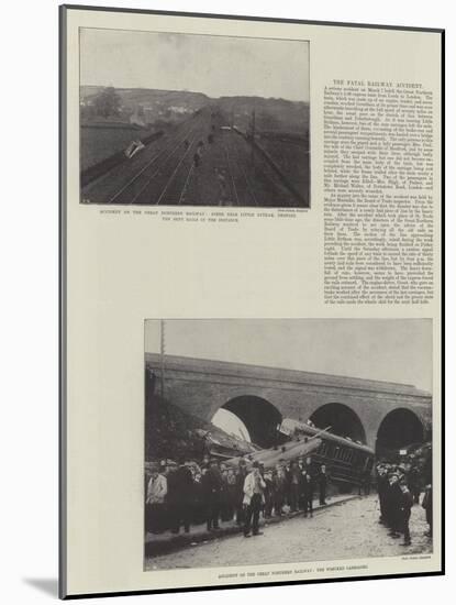 Accident on the Great Northern Railway-null-Mounted Giclee Print