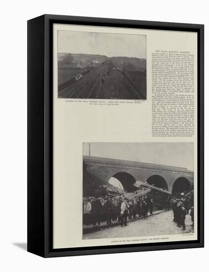 Accident on the Great Northern Railway-null-Framed Stretched Canvas