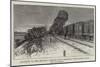 Accident on the Midland Railway Near Sheffield, the Trains after the Collision-null-Mounted Giclee Print