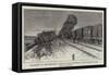 Accident on the Midland Railway Near Sheffield, the Trains after the Collision-null-Framed Stretched Canvas