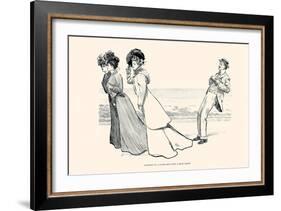 Accident to a Young Man with a Weak Heart-Charles Dana Gibson-Framed Art Print