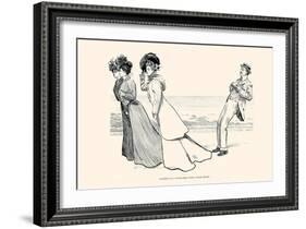 Accident to a Young Man with a Weak Heart-Charles Dana Gibson-Framed Art Print