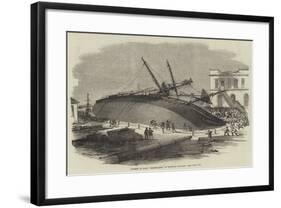 Accident to HMS Perseverance, in Woolwich Dockyard-null-Framed Giclee Print