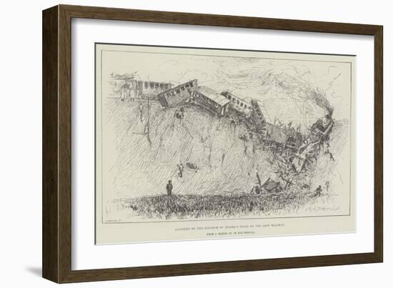 Accident to the Emperor of Russia's Train on the Azov Railway-Henry Charles Seppings Wright-Framed Giclee Print