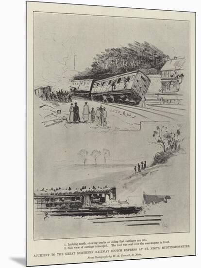 Accident to the Great Northern Railway Scotch Express at St Neots, Huntingdonshire-Henry Charles Seppings Wright-Mounted Giclee Print