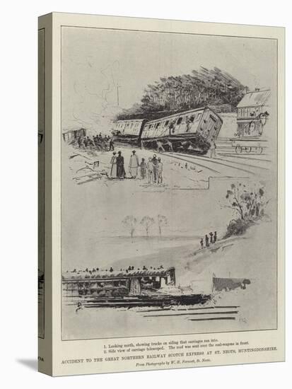 Accident to the Great Northern Railway Scotch Express at St Neots, Huntingdonshire-Henry Charles Seppings Wright-Stretched Canvas