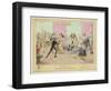 Accidents in Quadrille Dancing Mishaps to Avoid on the Dance Floor-George Cruikshank-Framed Art Print