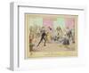Accidents in Quadrille Dancing Mishaps to Avoid on the Dance Floor-George Cruikshank-Framed Art Print