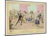 Accidents in Quadrille Dancing Mishaps to Avoid on the Dance Floor-George Cruikshank-Mounted Art Print