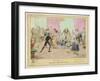 Accidents in Quadrille Dancing Mishaps to Avoid on the Dance Floor-George Cruikshank-Framed Art Print