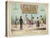 Accidents in Quadrille Dancing Mishaps to Avoid on the Dance Floor-George Cruikshank-Stretched Canvas