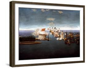 Accion Naval Castillo de Maracaibo, Museo Nacional de Colombia, Bogotá-José Maria Espinosa-Framed Giclee Print