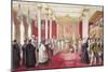 Acclamation of King John VI in Rio De Janeiro, Painting by Jean-Baptiste Debret-null-Mounted Giclee Print