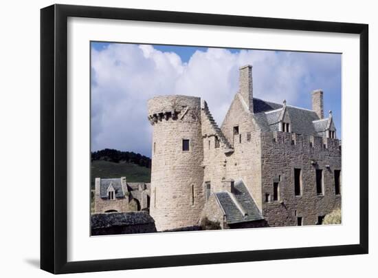 Accommodation and Guardhouse Seen from Courtyard, View of Fort-La-Latte Castle, France-null-Framed Giclee Print