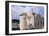 Accommodation and Guardhouse Seen from Courtyard, View of Fort-La-Latte Castle, France-null-Framed Giclee Print