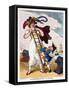 Accommodation Ladder, 1811-Thomas Rowlandson-Framed Stretched Canvas
