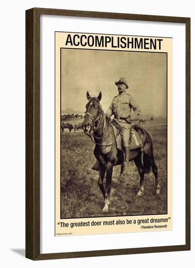 Accomplishment: The Greatest Doer Must Be the Greatest Dreamer-null-Framed Art Print