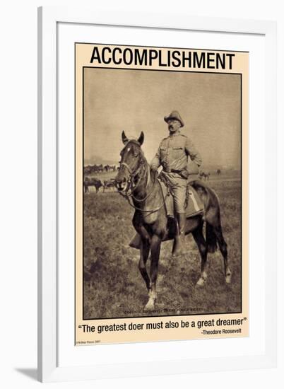 Accomplishment: The Greatest Doer Must Be the Greatest Dreamer-null-Framed Art Print