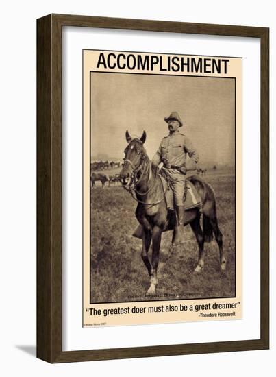 Accomplishment: The Greatest Doer Must Be the Greatest Dreamer-null-Framed Art Print