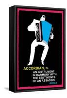 Accordian-null-Framed Stretched Canvas