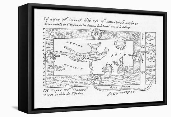 According to Cosmas Indicopleustes and His Contemporaries-Flammarion-Framed Stretched Canvas