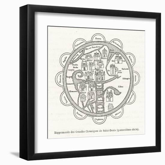 According to the Grandes Chroniques De Saint-Denis-Flammarion-Framed Art Print