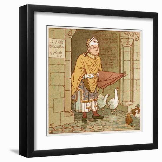 According to Tradition if It Rains-Robert Dudley-Framed Art Print