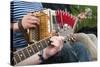 Accordion and Guitar, Ethnic Group of Musicians, River Emajogi-Nico Tondini-Stretched Canvas