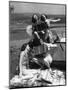 Accordion Picnic Girls-null-Mounted Photographic Print
