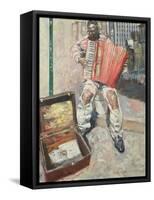 Accordion Player, 1999-Hector McDonnell-Framed Stretched Canvas