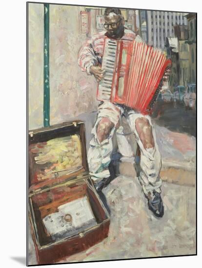Accordion Player, 1999-Hector McDonnell-Mounted Giclee Print