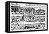 Account of the Great Plague of London in 1665-John Dunstall-Framed Stretched Canvas