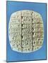 Accounts Table with Cuneiform Script, circa 2400 BC-Mesopotamian-Mounted Giclee Print