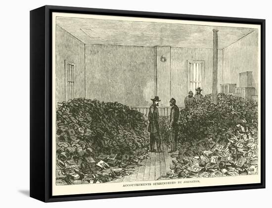 Accoutrements Surrendered by Johnston, April 1865-null-Framed Stretched Canvas