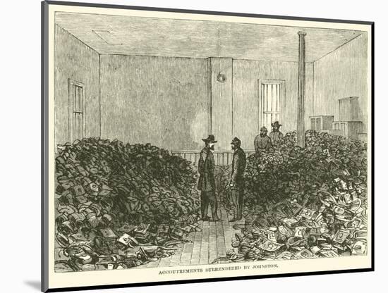 Accoutrements Surrendered by Johnston, April 1865-null-Mounted Giclee Print