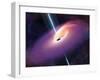 Accretion by a Supermassive Black Hole-null-Framed Premium Photographic Print